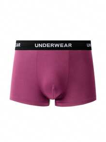 5pcs Men's Soft & Comfortable Letter Print Boxer Briefs - Multicolor - View 5