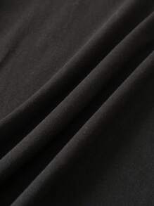 INAWLY Camiseta informal de mujer de verano PERFECTAMENTE Imperfecta de color negro