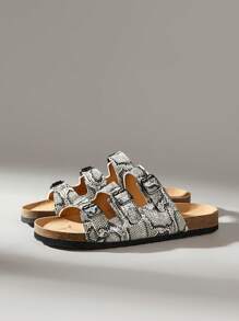 Solecia Women's Fashion Apricot Casual Flat Sandals - White - View 2