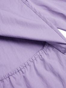 DreamSkyne Camisa larga con cruzado de talle grande para mujer - Púrpura malva - View 4