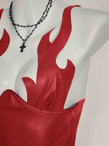 SHEIN ICON Top tubo de estilo occidental versátil con decoración de flecos y textura de tela