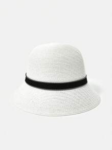 MOTF PREMIUM FLORAL APPLIQUES STRAW HAT - White - View 6
