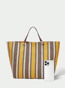 SHECARRY Women Casual Tote Bag, Simple And Fashionable For Daily Use - Multicolor - View 5