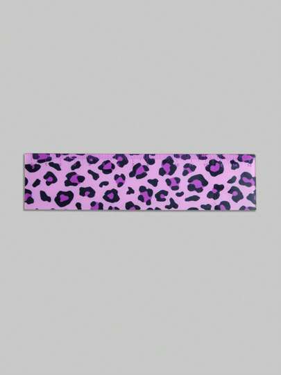 Grunge Punk Item No.: 1310375, Cartoon Leopard Pattern Ruler With Measurement Scale, Back To School Student Supplies