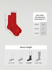GLOWMODE 3 Pairs Socks Soft Ventilated Mesh With Embroidered Logo Gym Workout Daily - Fiery Red - View 6