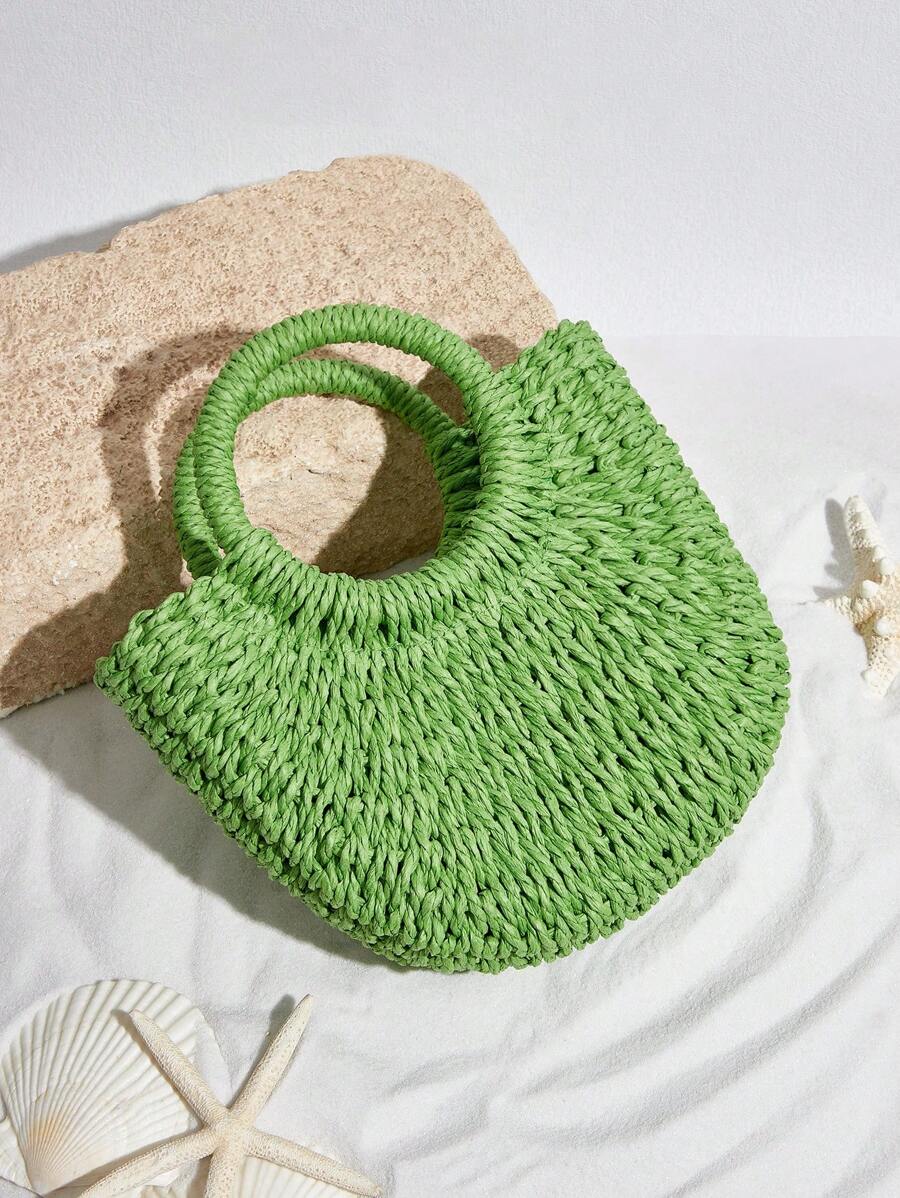 SHECARRY Women's Bohemian Style Casual Large Capacity Tote Handbag - Green - View 1