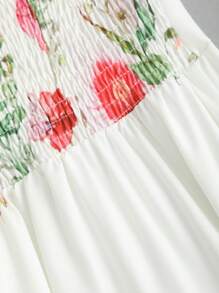 Sweetra 波西米亚风格沙滩裙，细肩带高端长款太阳裙，适合夏季度假长款女装 - 彩色 - 查看 3