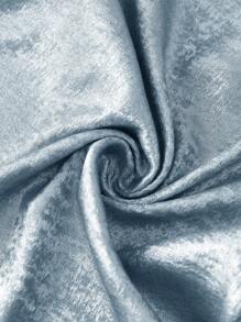 SHEIN Clasi Women's Casual And Office Wear Solid Color Wide Leg Pants - Blue - View 4