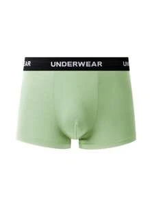 11pcs/Pack Plain Color Men's Letter Waistband Boxer Briefs - Multicolor - View 7