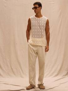 Musero Textured Loose Fit Streetstyle Tank Top Spring Summer Easter Vacation