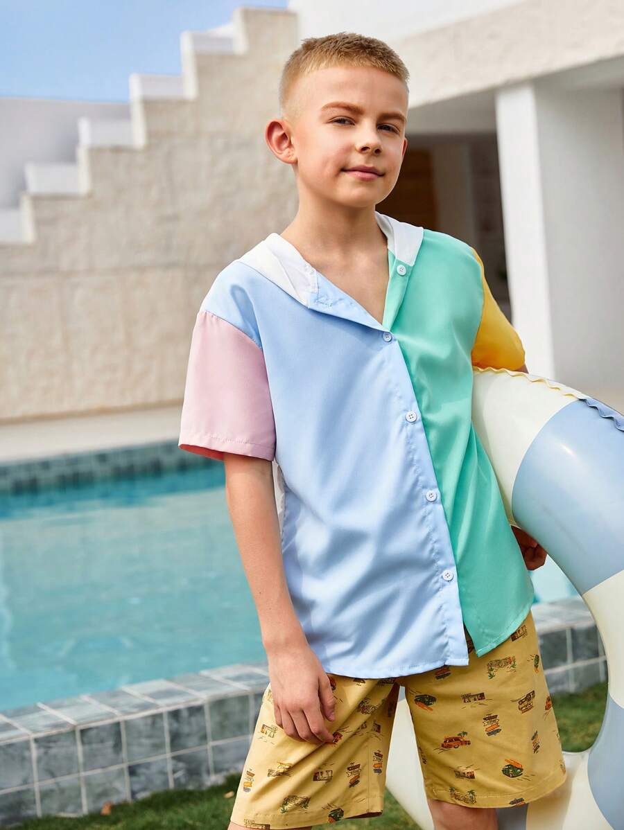 Tween Boys Summer Shirts - Multicolor - View 1
