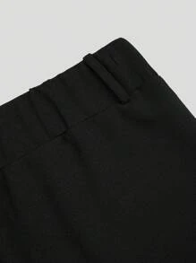 Sweetra Plus Size Fashionable Casual Skinny Flare Pants, Suitable For Commuting, Summer