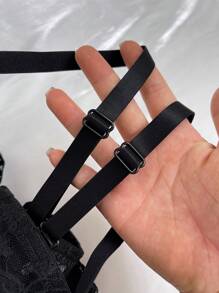 Snug Zone 2pcs/Set French Push-Up Bra With Underwire, Padded Thin Top Thick Bottom Lingerie - Multicolor - View 4