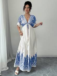 Chiquease Women's Tie Waist Dress, For Holiday