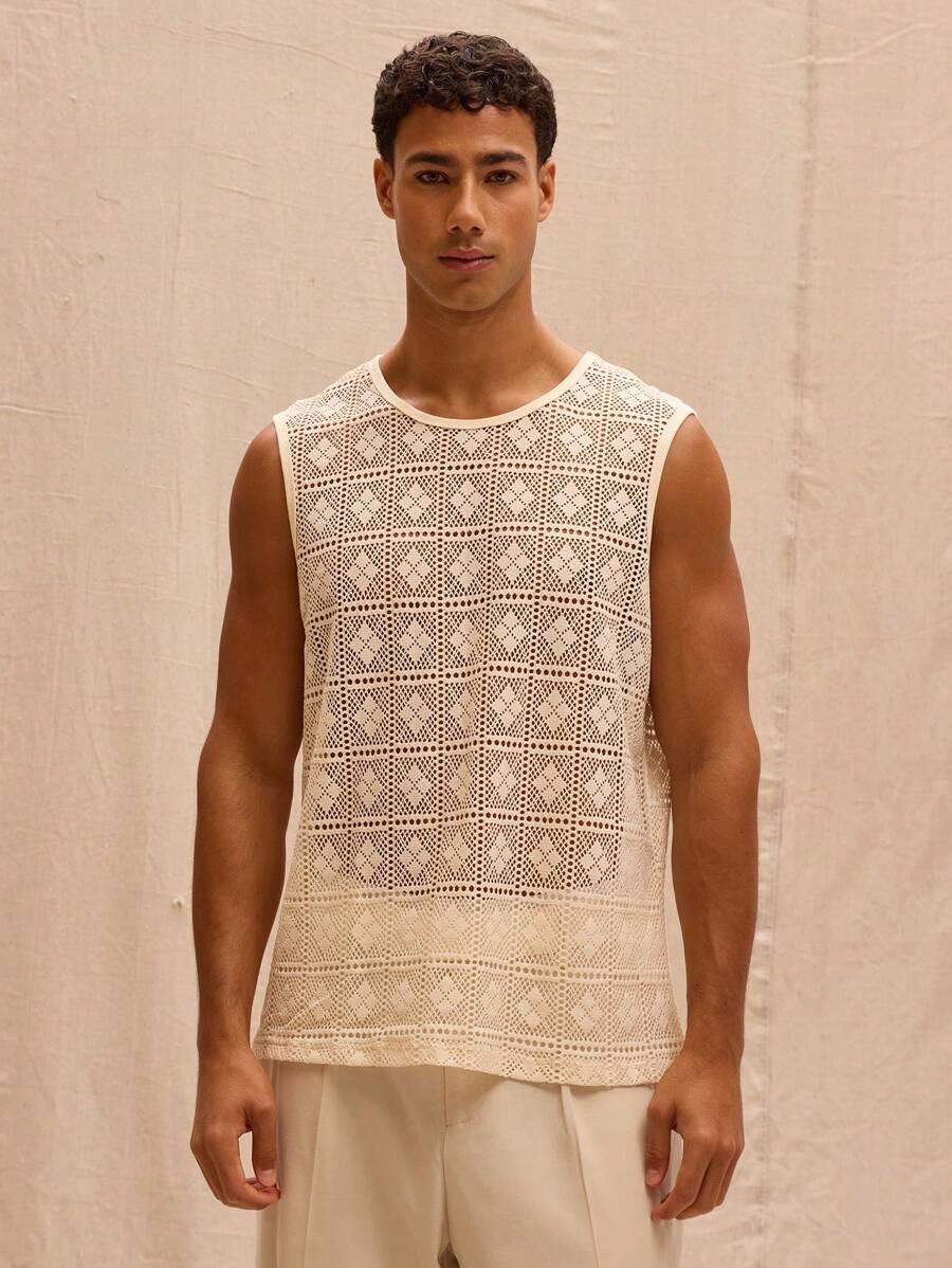 Musero Textured Loose Fit Streetstyle Tank Top Spring Summer Easter Vacation