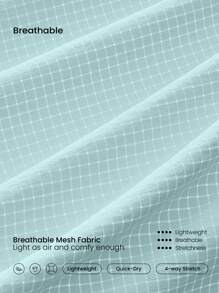 GLOWMODE Born To Run Lightweight Breathable Mesh High Slits Adjustable Drawstring Waist Running Shorts With Pocket Built-In Underwear Running Gym Workout - Aqua Blue - View 5