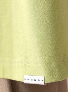 SUMWON Butterfly Print Oversized T-Shirt Nature Club Aesthetic Spring Summer Casual Short Sleeve Streetwear Message Statement Tee