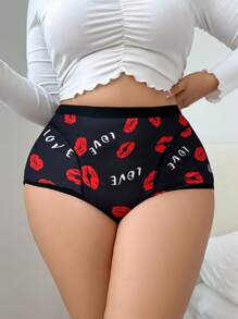 Plus Size Simple & Fashionable Underwear, Suitable For Summer