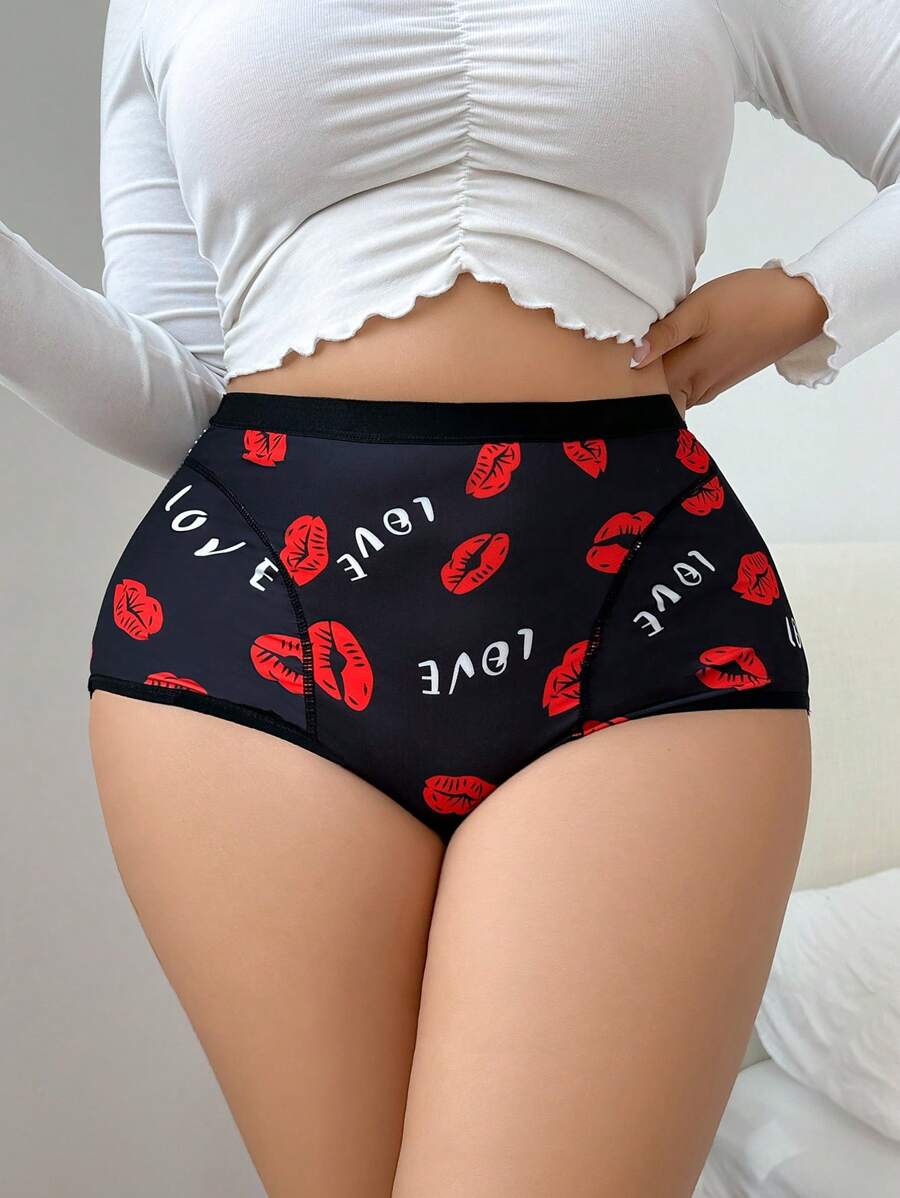 Plus Size Simple & Fashionable Underwear, Suitable For Summer