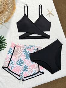Teen Girls' Beach Holiday Bikini Set