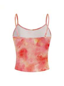 myriadwaveart Women's Floral Pattern Fitted Camisole Top, Suitable For Vacation In Summer - Multicolor - View 2