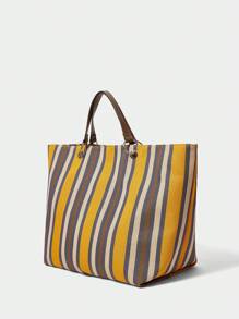 SHECARRY Women Casual Tote Bag, Simple And Fashionable For Daily Use - Multicolor - View 2