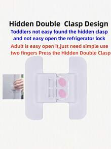 2/1对白色冰箱锁、饮水机门和抽屉柜锁、家具保护装置、返校用品