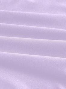 SHEIN Unity 女士蕾丝装饰心形和花卉拼接背心 Y2K，娃娃装上衣 - 紫色 - 查看 3