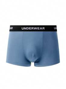 11pcs/Pack Plain Color Men's Letter Waistband Boxer Briefs - Multicolor - View 6