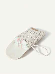 Cozy Pixies 圆点心形尿布袋，适合婴儿车使用 - 米色 - 查看 3