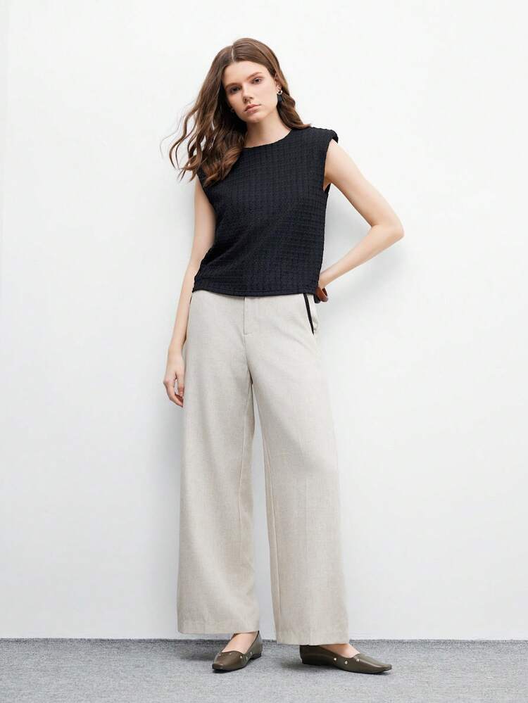 CUCCOO BIZCHIC Women's Casual Rivet Square Toe Flats Soft All-Match Style Designer Outfit Office Commute Loafers In Chocolate Brown