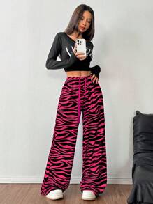 Flirla Mẫu họa tiết ngựa vằn cạp thấp dễ thương giản dị cơ bản - Nhiều màu - Xem 6