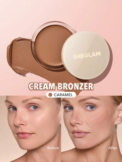 Silk Haze Cream Bronzer-Caramel Konturcreme, Nicht Fettend, Langanhaltend, NatüRlicher Bronzer, Konturierung, Schwerelose Kontur Marke SchöNheit Make-Up Kosmetik FüR Damen MäDchen Perfekt FüR Herbst Winter Ideal FüR Y2K Schick Mode Geeignet FüR Geburtstag Weihnachten PräSent Party Fertig Beste Farbe
