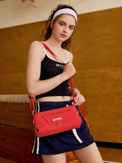 SHECARRY Women Crossbody Universal For All Seasons For Dinner/Dating/Party/School/Travel/Commute/Shop Bag Dopamine Style Casual Basics Women Crossbody English, Multiple Pockets, Adjustable Shoulder Straps Portable Lightweight Other Printing/Back To School For Students