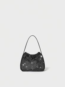 SHECARRY 女士晚装手拿包，休闲用途 - 黑色 - 查看 5