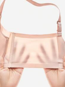 LUVLETTE Plus Dream Curve Air Full Coverage Airy Breathable Sheer Mesh Spacer Cup Pink Basic Breezy Comfort Minimizer Bra - Pink - View 13