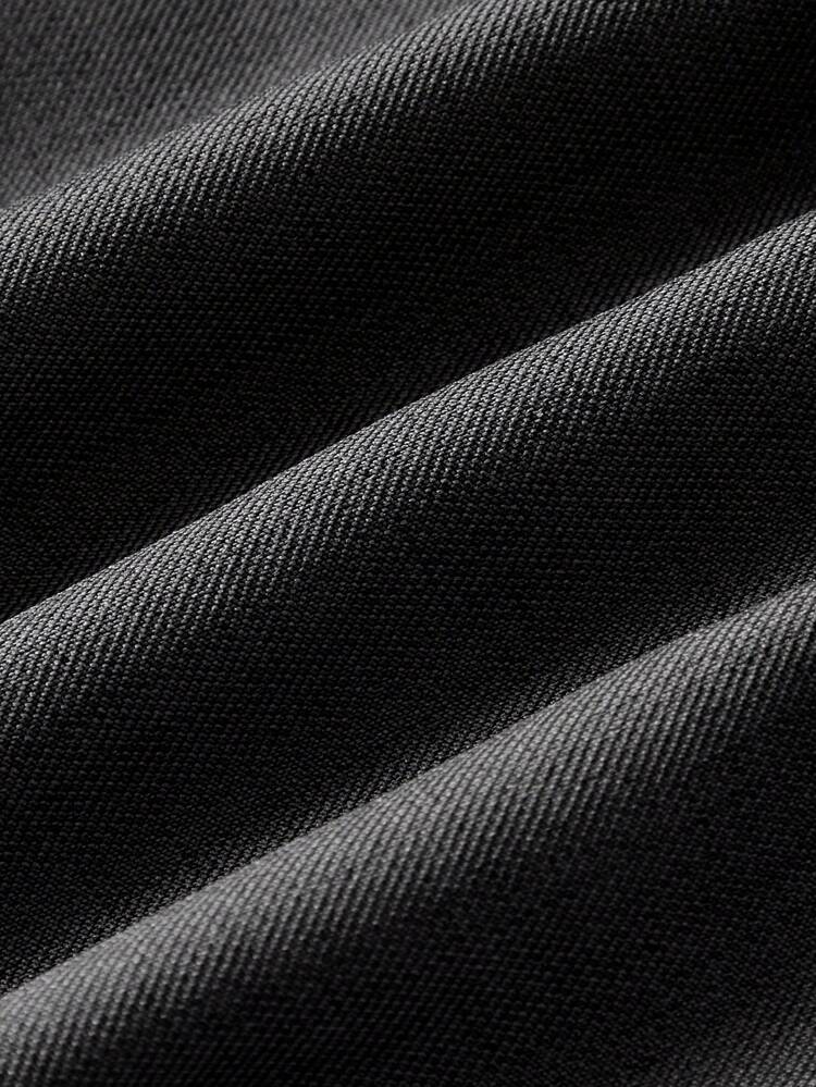 SHEIN Maija Women's Grey Pleated Skirt With Detachable Metal Belt Buckle Decor, Spring/Summer Office/Business Wear, Chic & Fashionable Urban Professional Style