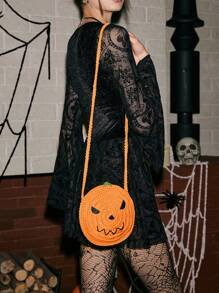 SHECARRY Women's Creative Fashion Unique Design Fun & Quirky Asymmetrical Shoulder Bag - Orange - View 7