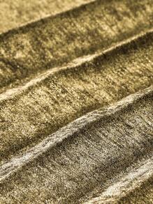 Modelyn Elegant High-End Goddess Versatile Asymmetrical Layered Ribbon Flare Plus Size Skirt Fall Cloth For Women - Gold - View 3