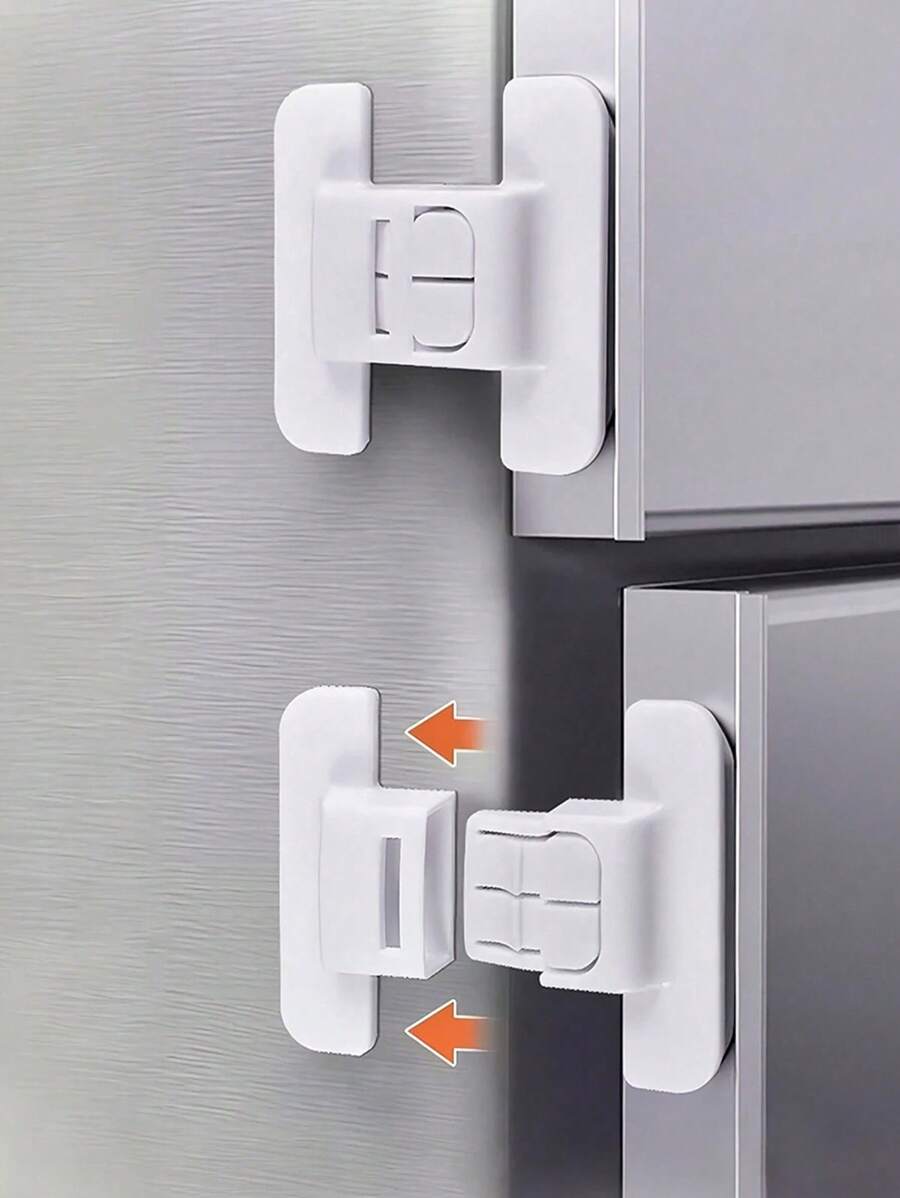 2/1对白色冰箱锁、饮水机门和抽屉柜锁、家具保护装置、返校用品