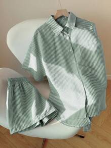 Comfortcana Women Two Pieces Outfits For Daily Wear - Green - View 8