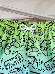 SHEIN Gradient Print All-Over Pattern Young Boy Swimshorts Young Boys Clothing 4t Swim Wear For Teen Boys Board Shorts Boys Beach Wear For Boys Beach Shorts For Boys - Multicolor - View 6