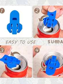 1件/3件/6件随机颜色塑料手持开瓶器和开罐器