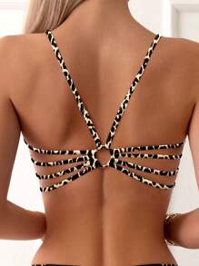 Swim SXY Women 2-Piece Swimsuit Set With Leopard Print, Spring Break 2025 For Summer Beach Vacation - Multicolor - View 5