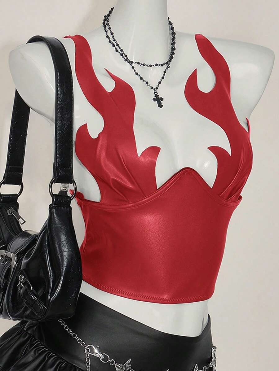 SHEIN ICON Top tubo de estilo occidental versátil con decoración de flecos y textura de tela