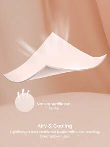 LUVLETTE Plus Dream Curve Air Full Coverage Airy Breathable Sheer Mesh Spacer Cup Pink Basic Breezy Comfort Minimizer Bra - Pink - View 4