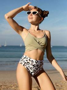 Teen Girl Vacation Beach Bikini Set - Multicolor - View 4