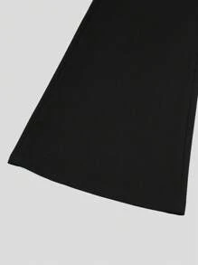 Sweetra Plus Size Fashionable Casual Skinny Flare Pants, Suitable For Commuting, Summer