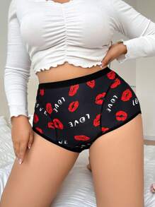 Plus Size Simple & Fashionable Underwear, Suitable For Summer