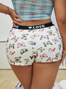Bare Chapter Calzoncillos tipo bóxer con estampado de mariposa, talla grande, cómodos - Multicolor - Ver 2